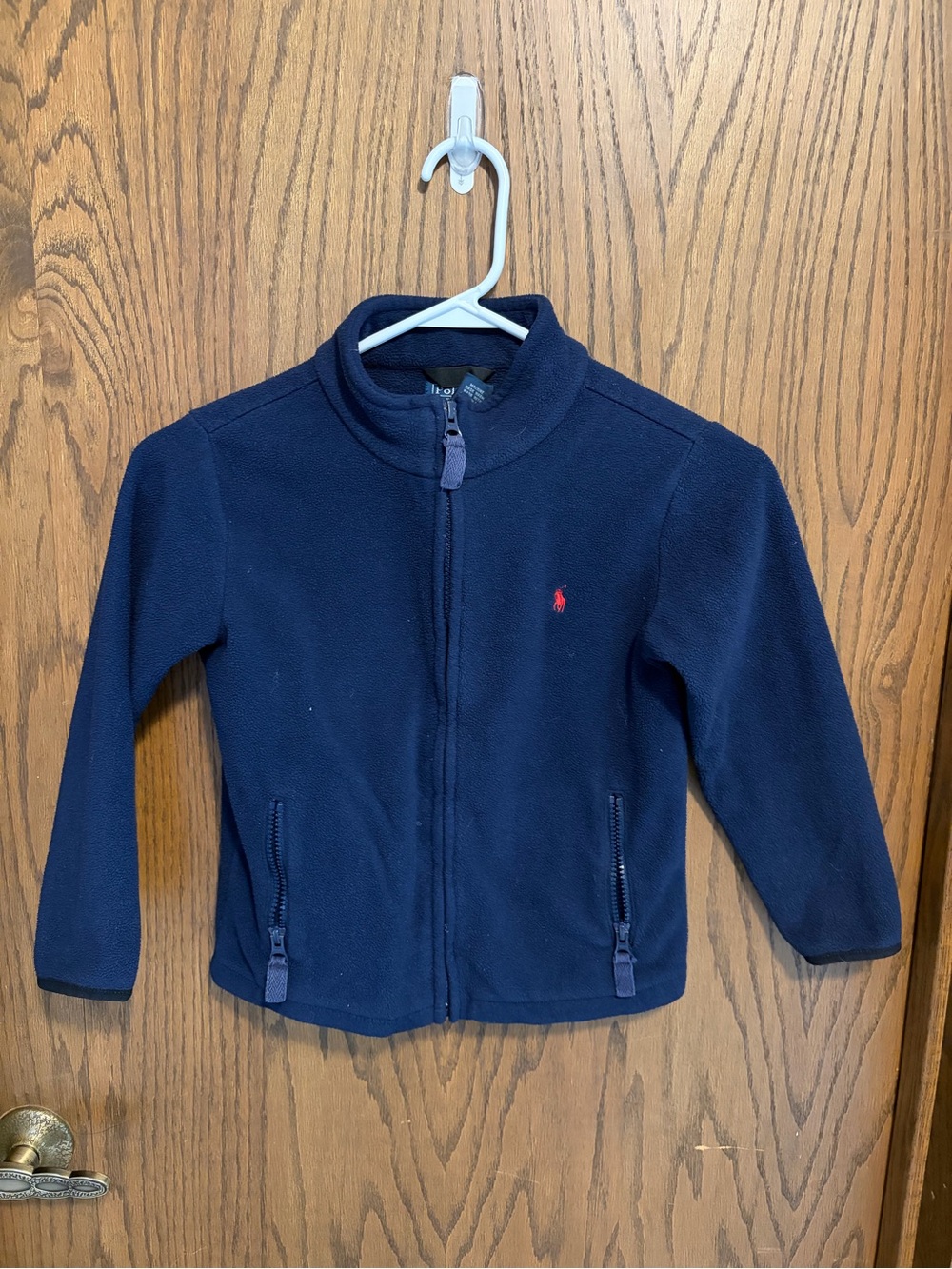 Boys Polo Ralph Lauren Navy Fleece Jacket